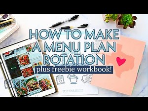 How to Plan Your Dinner Menu Free Printable Menu Planning Guide and Workbook for Easy Meal Planning