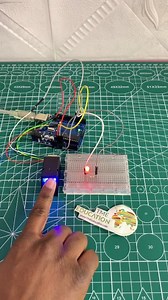 🔒✨ Secure Access with Arduino & AS608 Fingerprint Sensor Enhance your projects by integrating biometric security using the AS608 Optical Fingerprint Sensor with an Arduino. In this setup, upon recognizing a valid fingerprint, an LED indicator lights up, granting access. Key Features: Biometric Authentication: Utilize unique fingerprint data for secure access. Arduino Integration: Seamlessly connect the AS608 sensor to your Arduino projects. Visual Feedback: LED indicator provides immediate acce