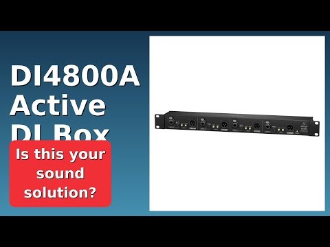 REVIEW (2025): DI4800A Active DI Box. Features.