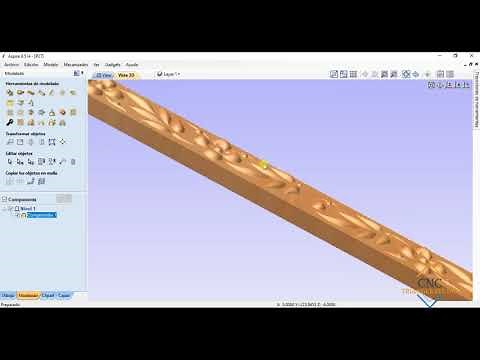 Creacion contorno 3D en vectric Aspire y Mecanizado en CNC Router Curso Vectric Aspire