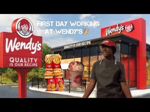 First day working at Wendy’s 🎉 🍟🍗 *First Job