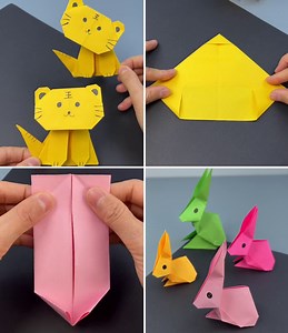 145K views · 2.4K reactions | Learn to Make Animal with Simple Origami - Easy Paper Crafts | Kidpid | Facebook