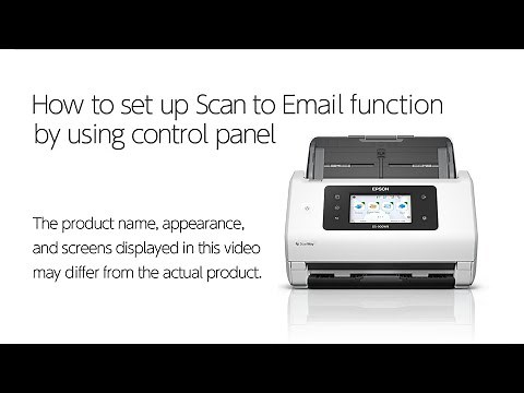 How to set up Scan to Email function by using control panel