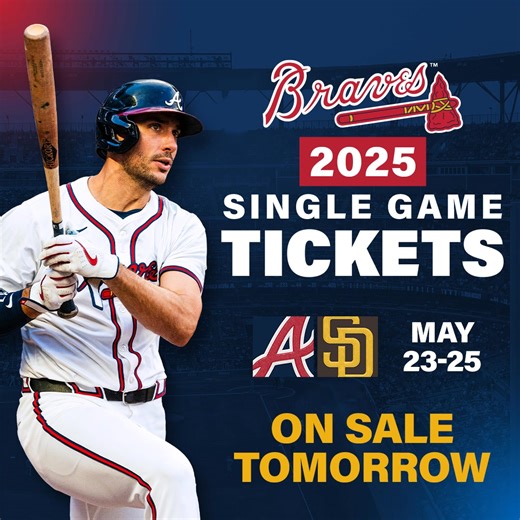 79K views · 497 reactions | TOMORROW at 12pm ET: : Braves.com/tickets | Atlanta Braves | Facebook