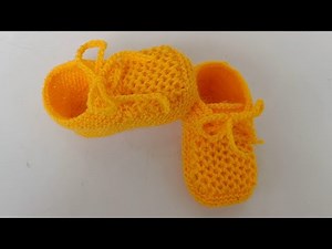 Knitting baby booties, woolen baby socks,new baby liye jurap bunai, dipaknitting booties tutorial