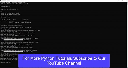 How to install Matplotlib in Windows in Python