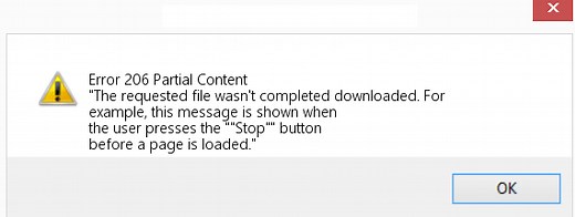 206 Partial Content Error | What is HTTP 206 Partial Error?