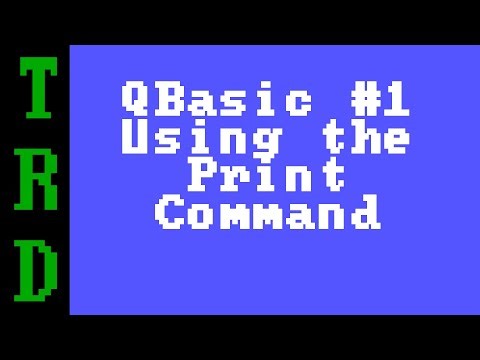 QBasic/QuickBasic - Tutorial #1 - Print Command
