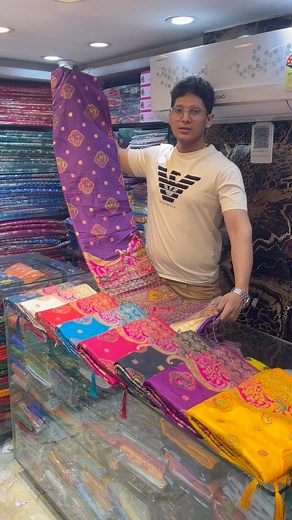 26K views · 432 reactions | Lowest price Banarasi saree in Kolkata...