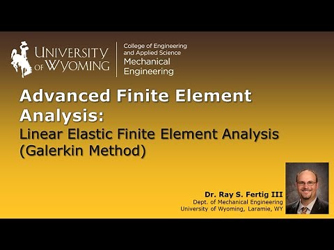 1-2: Linear Elastic Finite Element Analysis (Galerkin Method)