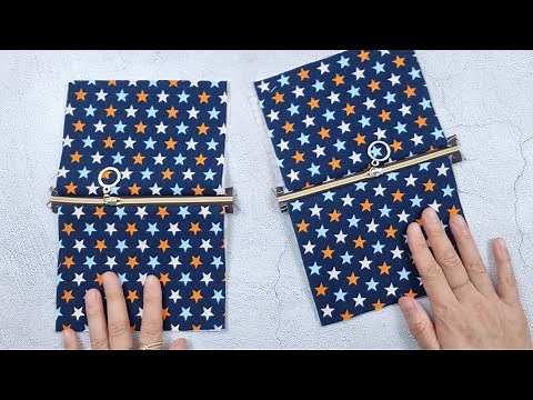 Knowing this method, you can easily make cute pouches in 2 styles.