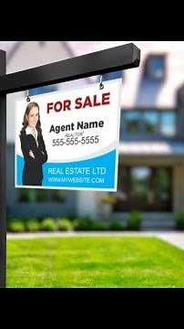 Real Estate Sign Post Installation - Full length aluminum