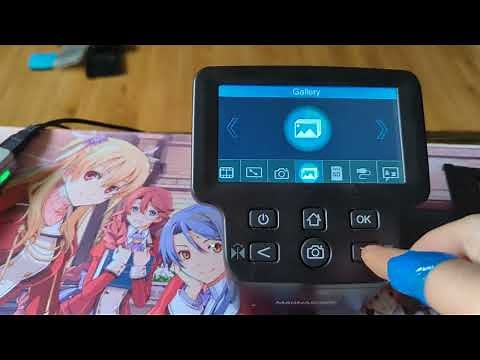 How to scan slides using Magnasonic All-in-One 24MP Film Scanner with Large 5" Display & HDMI FS71