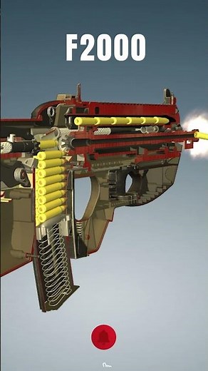F2000 Firing in Slow Motion 🔥 | 3D Animation Breakdown