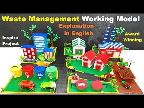 waste management working model - science exhibition project explanation in English | howtofunda