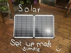 A simple solar power setup for camping