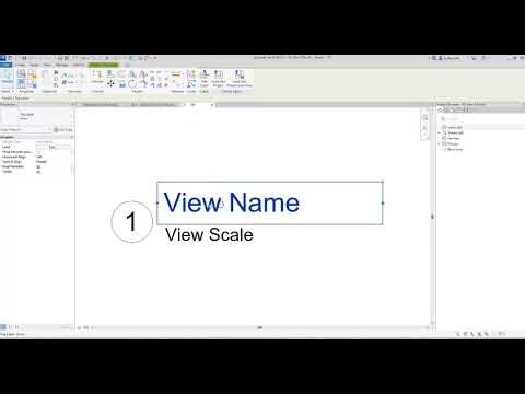 Editing a View Title Family in Revit