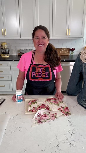 55K views · 1.4K reactions | Learn all about Fabric Mod Podge…. And it’s machine washable. #modpodge #crafting #crafts #tutorial #decoupage #diyfashion | Handmade Happy Hour with Cathie Filian | Facebook