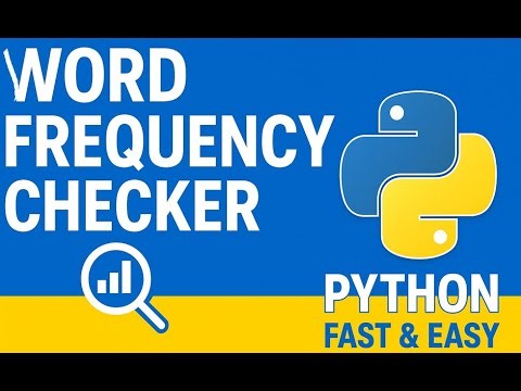Day 07 : Word Frequency Checker in Python | Count Words Easily with Python