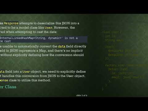 Resolving the json serializer to model class error in Flutter/Dart