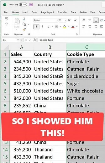 Move columns and rows in Excel, the easy way