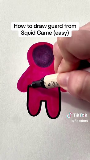 Easy Squid Game Drawing Tutorial for Beginners