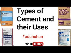 How Many Types of Cement and Their Uses | Cement Types? ~CivilWork.