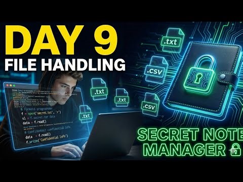 Python File Handling Project | Day 9 || AI WITH ALI HUSNAIN