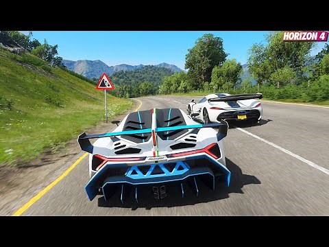 Forza Horizon 4 - 1,500HP ! Lamborghini Veneno | Goliath Race Gameplay