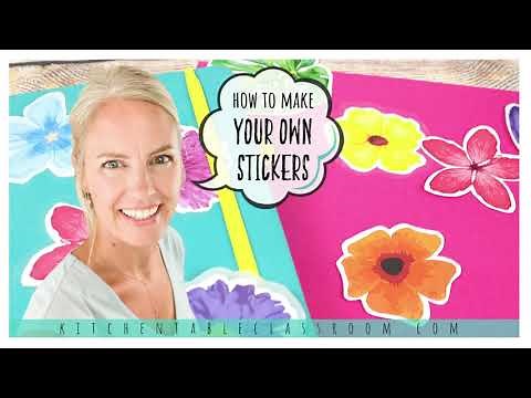 How to Make Stickers with Clear Packing Tape