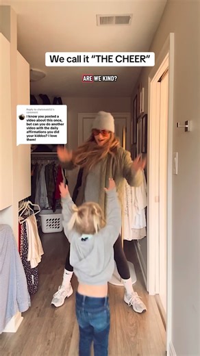 Lindsey Gurk on Instagram: "Happy to share this again. 🥰 It’s a favorite in our home, and you can switch things up to make it more interesting as well! We’ve done the cheer in Cookie Monster voice, super speed, super slow, high pitched… you get the picture 😉 Just have fun with it. 🥰 #momsofinstagram #gratitude #positivity #parenting #momlife #motherhood #parenthood #positivenergy #positiveaffirmations #wordsofencouragement"