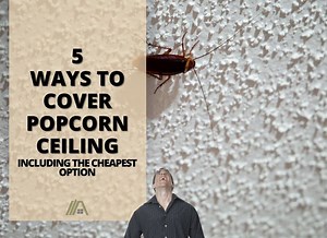 5 Ways to Cover Popcorn Ceiling (Including the cheapest option) - The Tibble