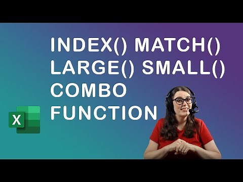How to use index match small large combo function in Excel