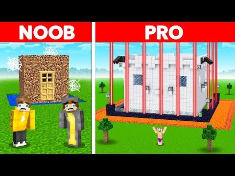 Build the Safest Base Challenge vs My Friends in Minecraft!