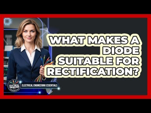 What makes a diode suitable for rectification?