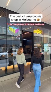 2.1K views · 459 reactions | We found the best chunky cookie shop in Melbourne  Choose from a box of three, six or twelve freshly baked cookies ✨ Try the red velvet cookie with Belgian white chocolate or treat yourself to a gooey Nutella  Have a celebration coming up? You can even order a giant 1kg cookie 勞  @thecookieboxaustralia 374 Little Collins St ⏰ Mon-Fri 10am-6pm, Sat-Sun 11am-5pm #Melbourne #WhatsOnMelbourne | What's On Melbourne | Facebook