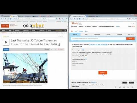 How to create a MLA works cited page using EasyBib