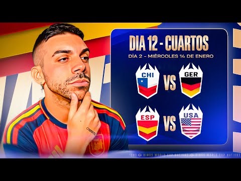 🔴ESPAÑA - EEUU | CUARTOS DE FINAL MUNDIAL KINGS LEAGUE !! Y ANTES CHILE - ALEMANIA - DjMaRiiO