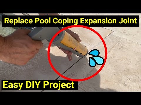 💦Pool Help 4 ● Reseal Pool Coping Using Sika Self-Leveling Sealant on Your Patio ● Expansion Joint