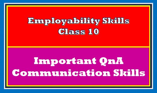 Communication Skills Class 10 Important Questions Answers