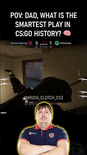 POV: Dad, what is the smartest play in CS:GO? 🧠 #cs2 #cs #csgo #pov #dosia #nade