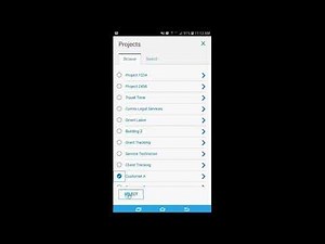 Kronos Mobile App - Punching in and out inlcuding Job costin