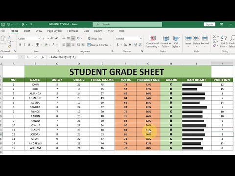 How to Create an Automatic Student Mark Sheet in Excel (Step-by-Step Tutorial!)