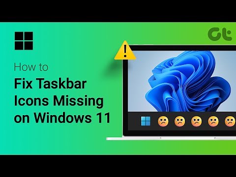 How to Fix Taskbar Icons Missing on Windows 11 | Taskbar Icons Not Showing? | 2024 Tutorial
