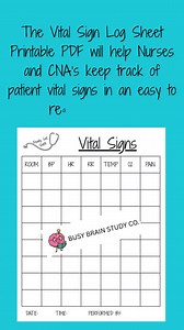 Vital Signs Log Printable PDF - Etsy UK
