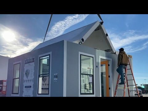 This Modular Home Can Be Set Up Within One Day.