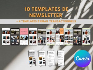 Canva Template, Email Newsletter Templates, Customizable Templates, Inspiration Newsletter Template. - Etsy Canada