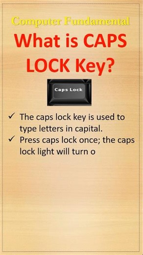 What is Caps Lock key? Computer Keyboard Key | #computertutorial #shortsfeed