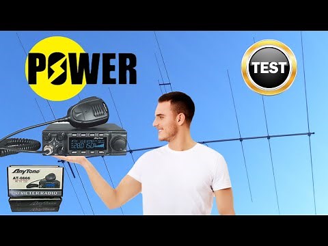 Anytone 6666 CB radio peak power test