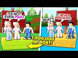 TROLLING A GIRLS TEAM WITH HIDDEN STRONGEST BOAT! Build a Boat